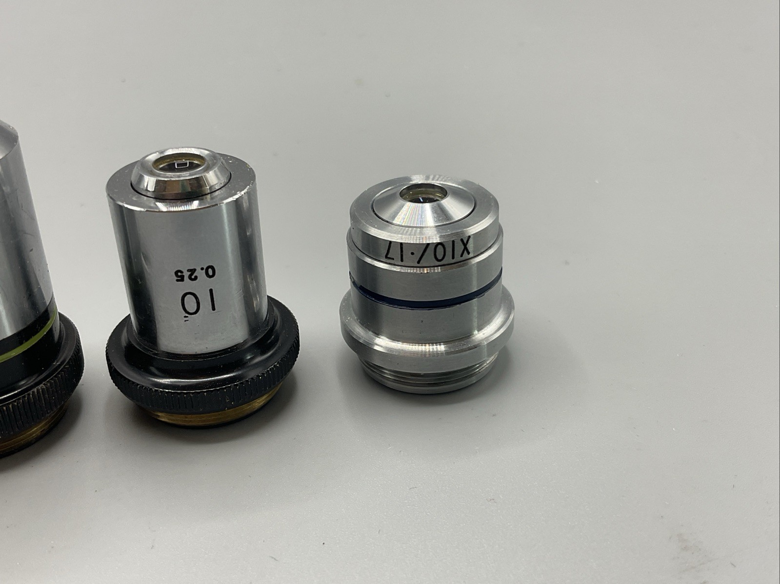 Lot Of 7 Microscope Objectives: Nikon Zeiss Leitz Olympus Beck