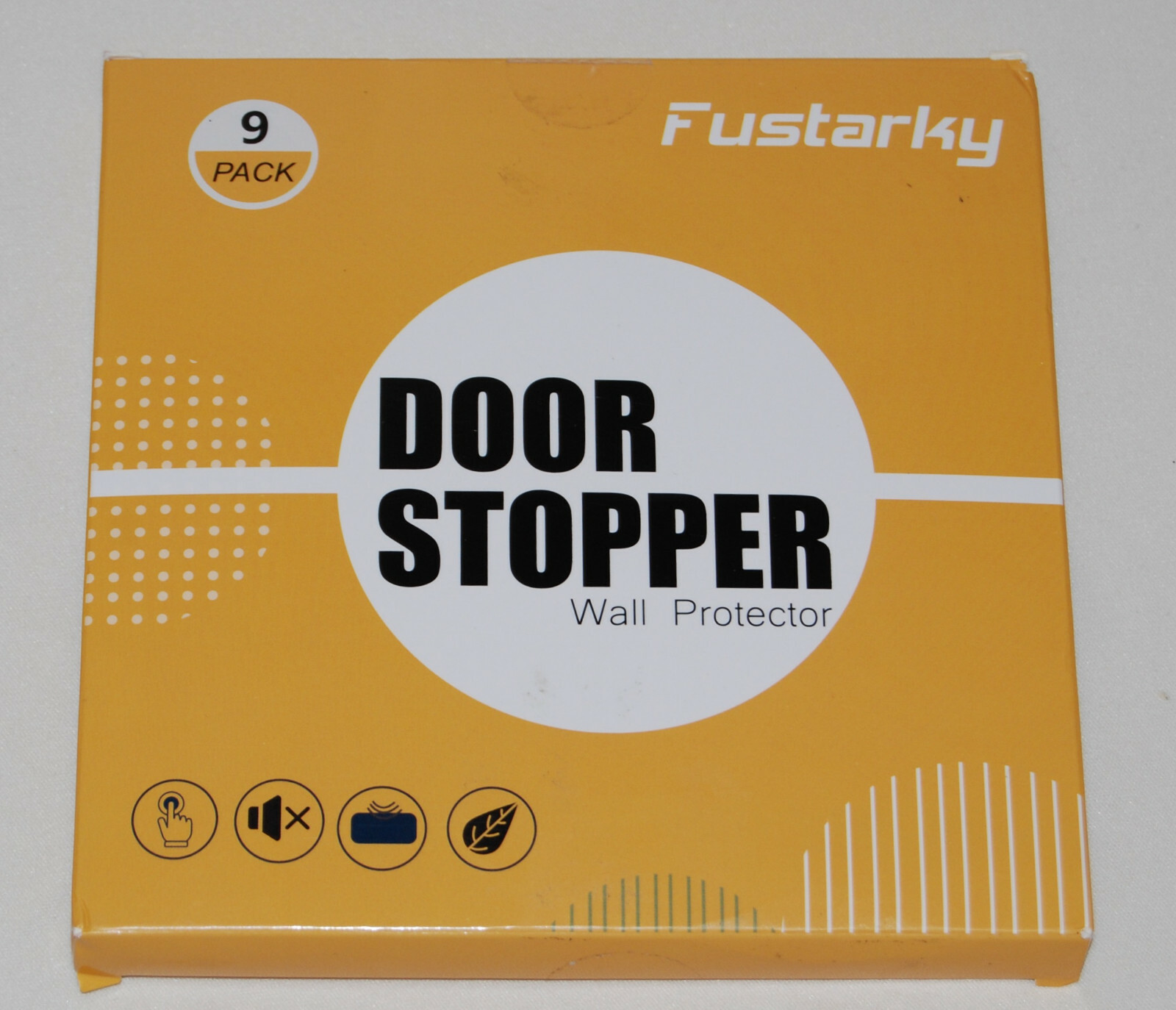 New Fustarky Clear Round Adhesive Door Stopper Wall Protectors 9 Pack 2" ea