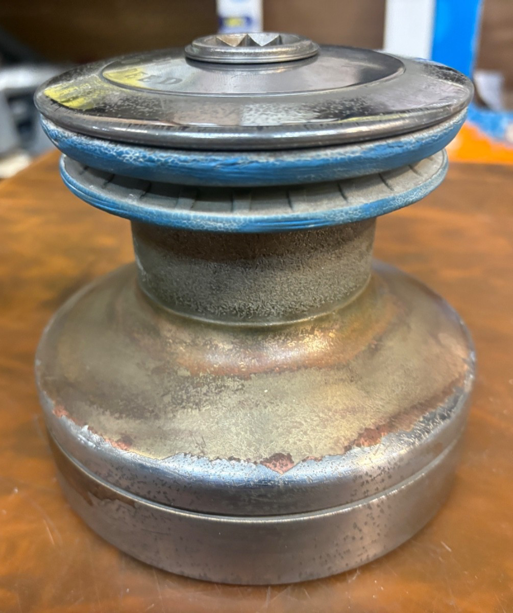 LEWMAR 30 2 SPD WINCH CHROME OVER BRONZE BASE 5.5" DRUM 2.75" HEIGHT 5"...