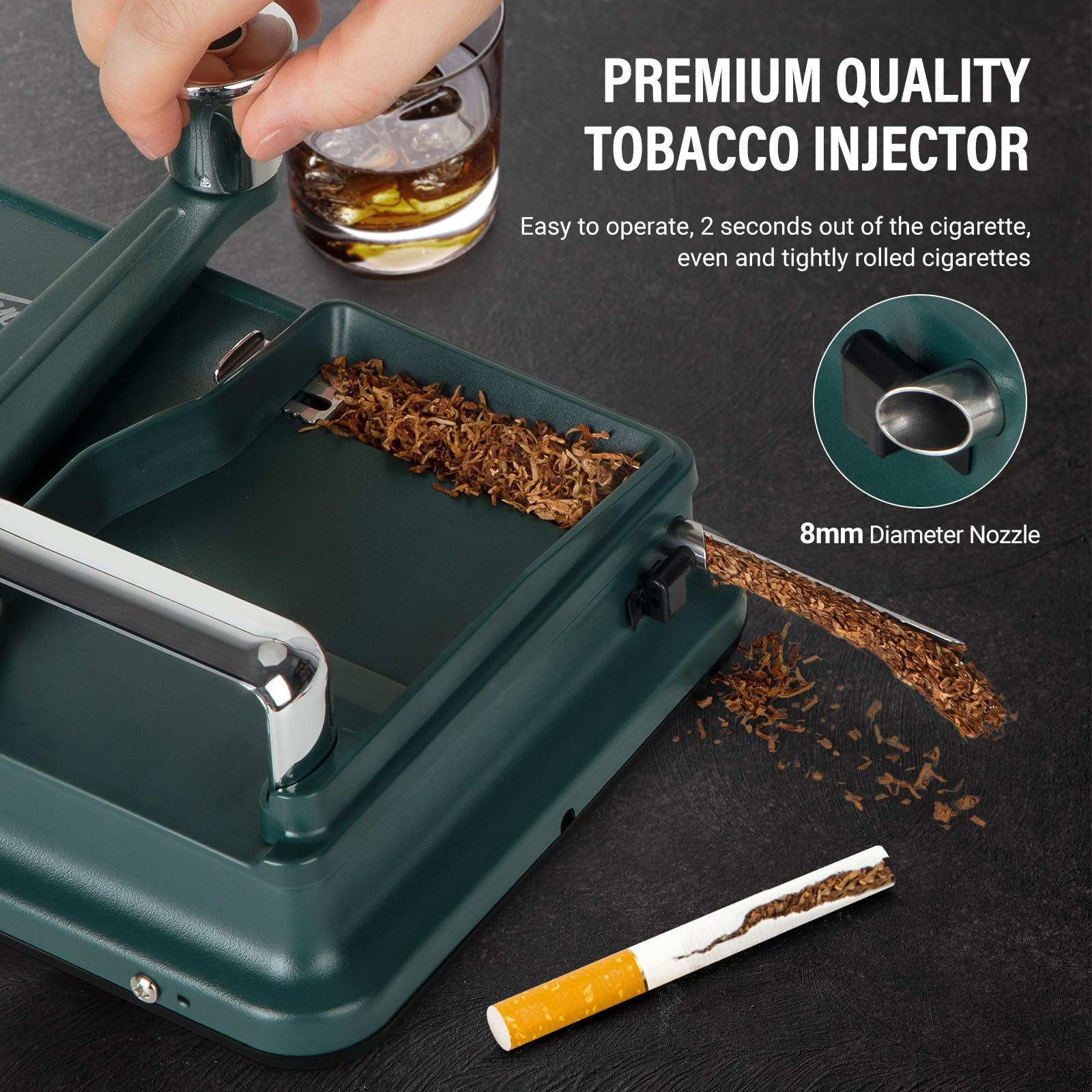 Cigarette Rolling Machine Manual, Cigarette Injector Machine with Cleaning Br...
