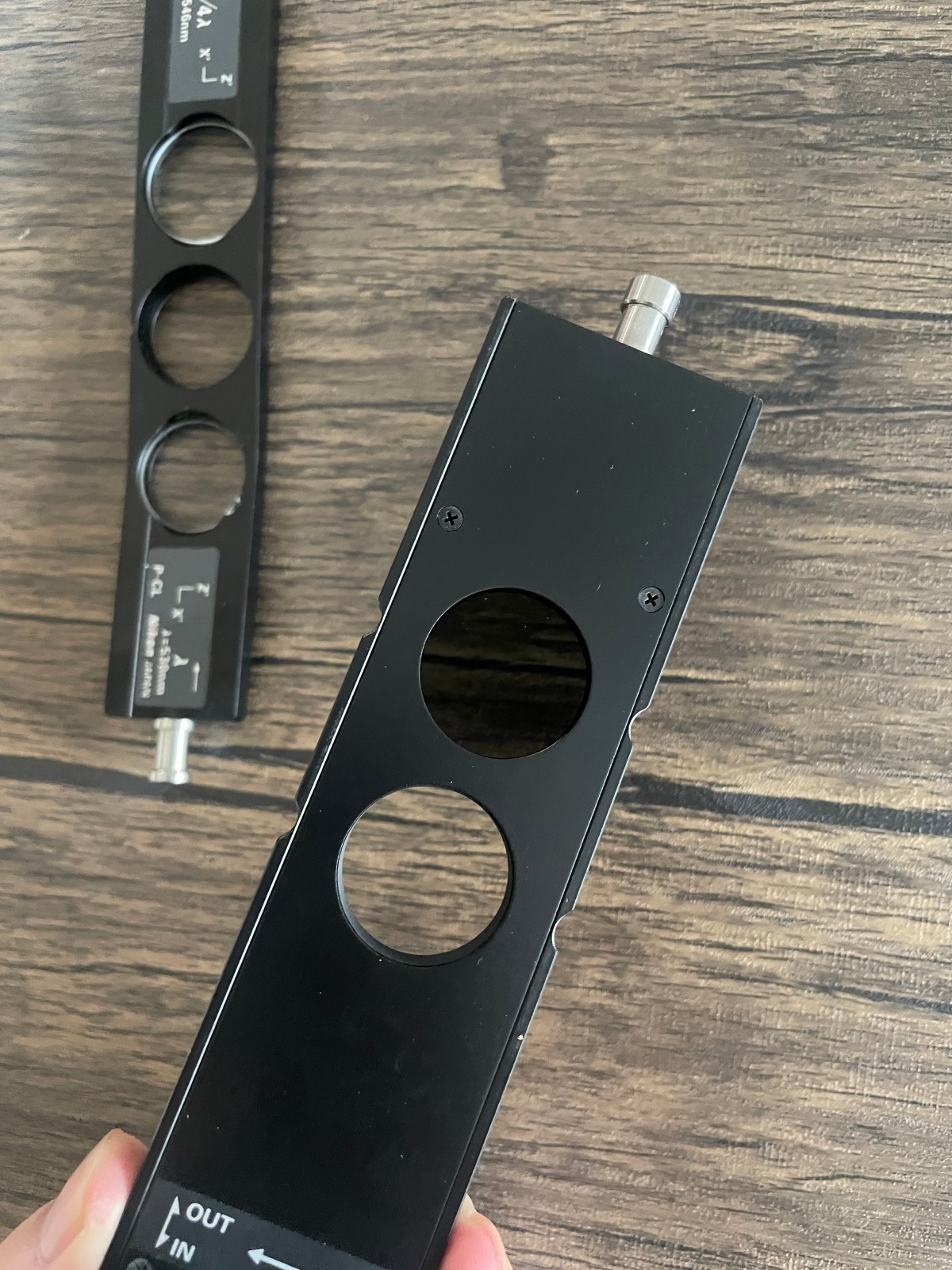 Nikon p-l pol Adjustable Compensator for Microscopes With power strip