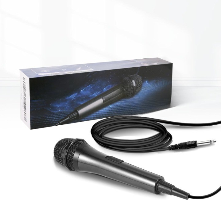Microfono Profesional Dinamico de Mano Con Cable Para Fiestas Karaoke
