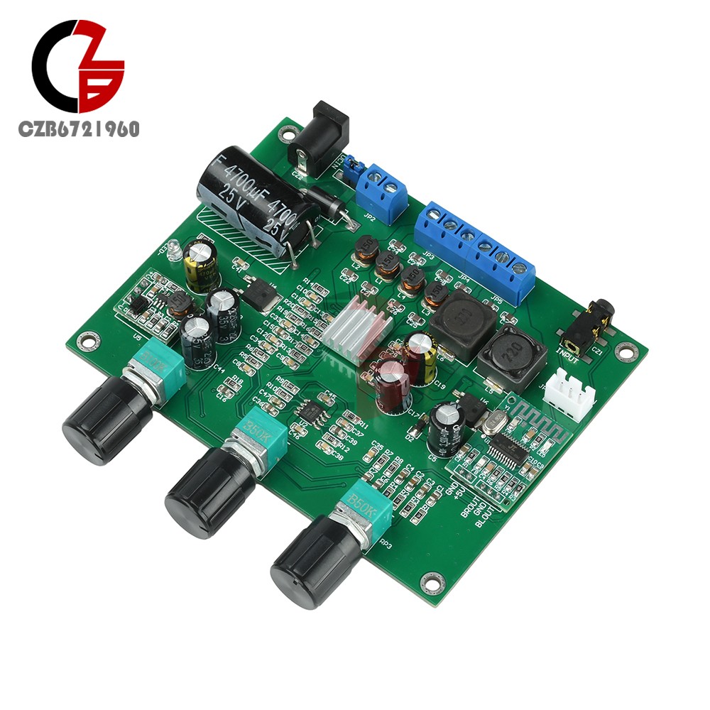 Digital Power Amplifier Board DC 9-18V Bluetooth 2.1 Channel 2*15W+30W Subwoofer