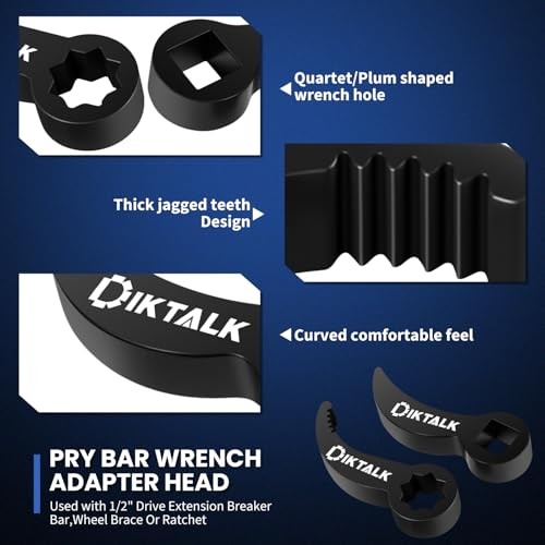 Lower Control Arm Prying Tool Kit,1/2" Drive Suspension Removal 4PCS