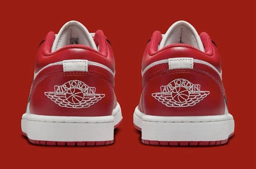 Nike Air Jordan 1 Low Shoes Summit White Varsity Red 553558-166 Men's Sizes NEW