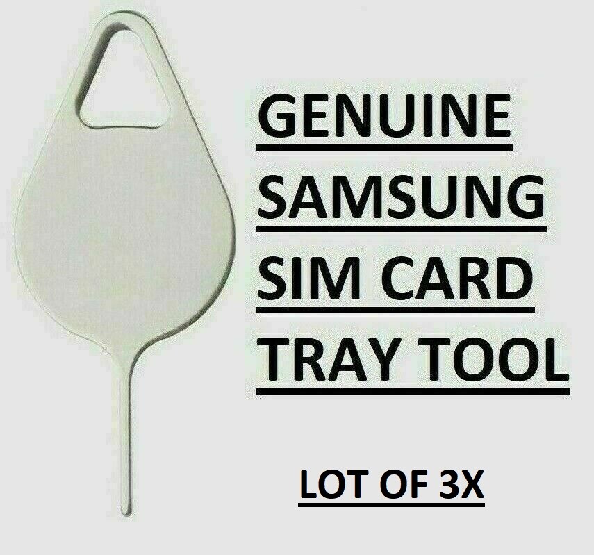 Genuine Samsung SIM Card Tray Eject Pin Tool for Galaxy S24 S23 S22 S21 S20 S10