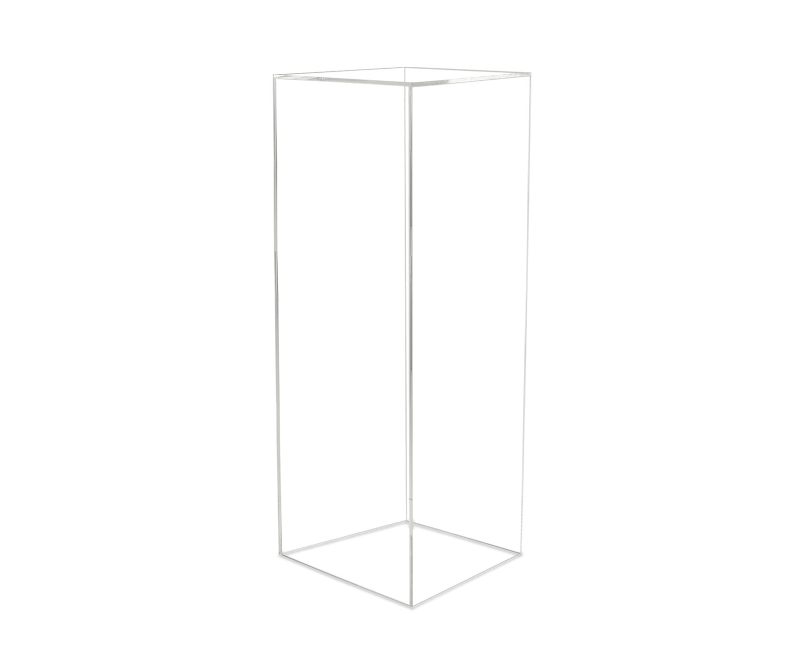5 Sided Cube 12"W x 12"D x 32"H Box Display Art Piece Showcase Collector Item
