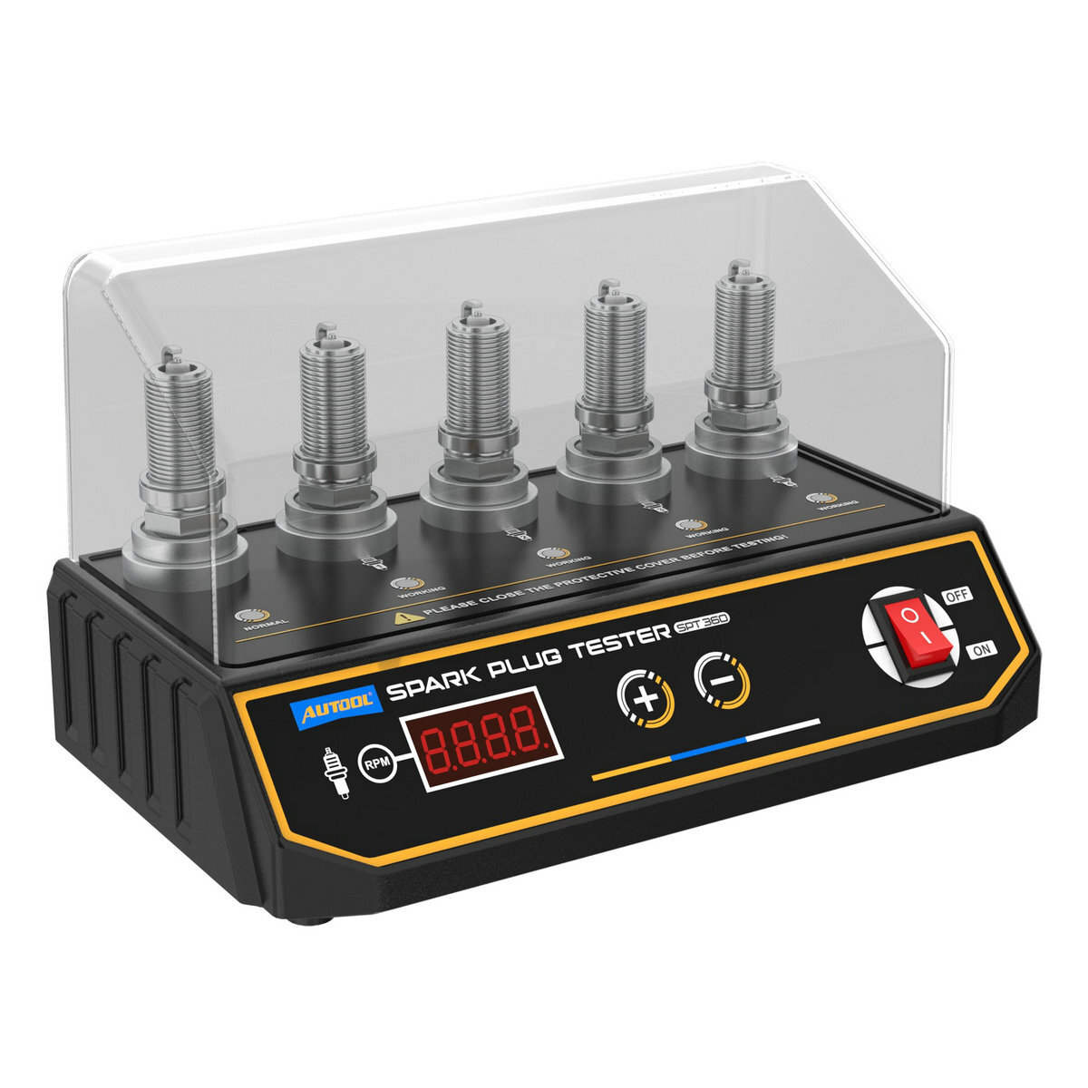 Car Spark Plug Tester Ignition 5 Holes Spark Plug Adjustable Test Hole Height