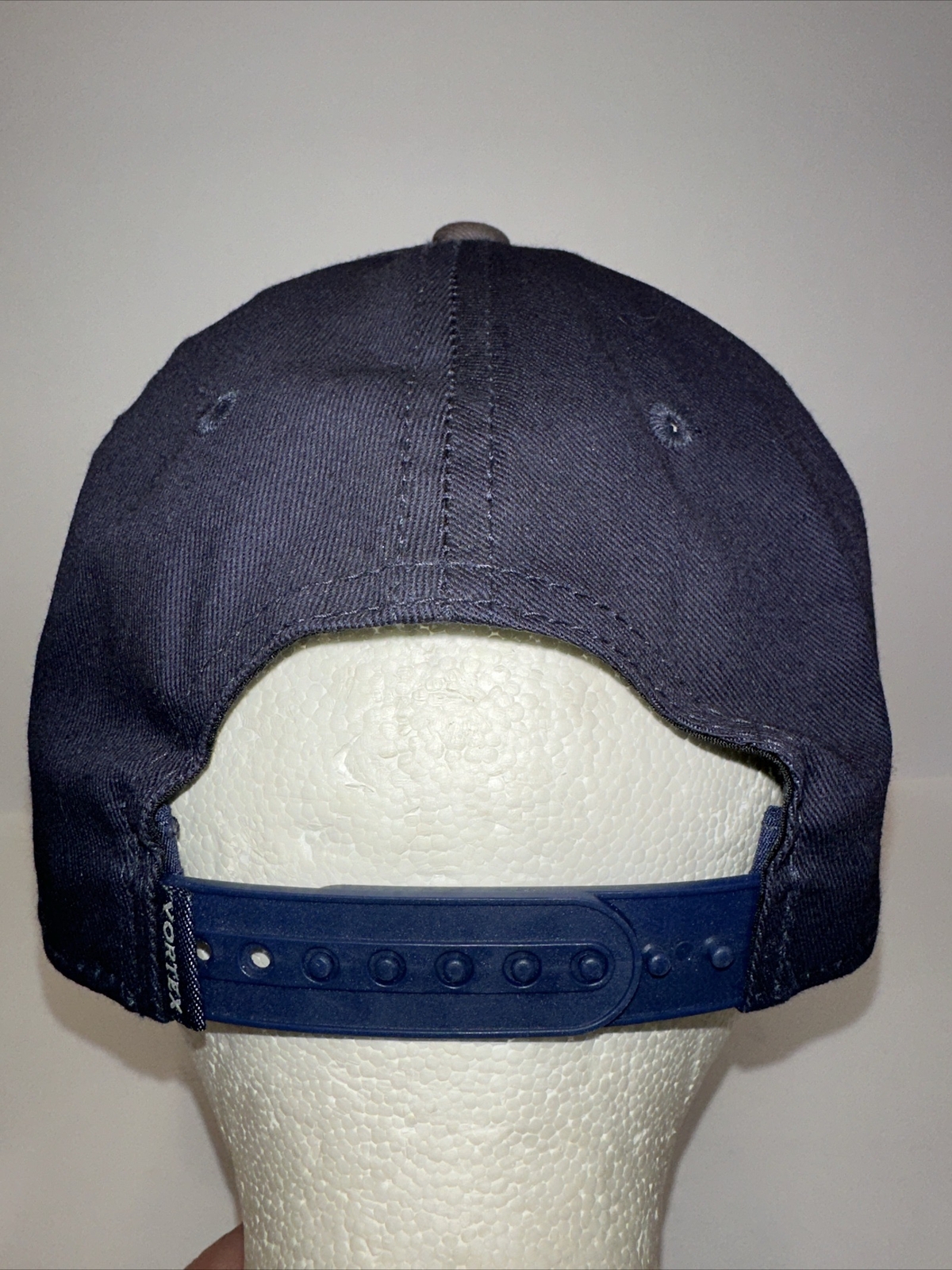Vortex Snap Back Strap Gray and Blue Hat by Vortex Pristine Condition