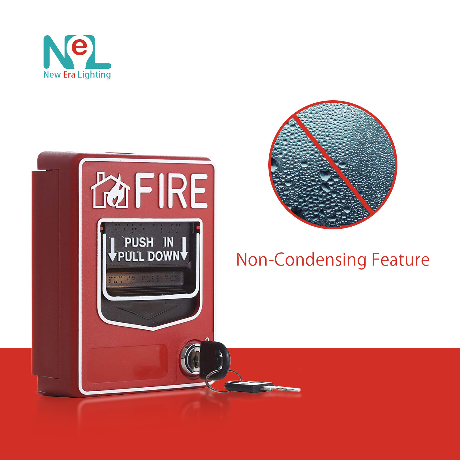 Fire Alarm Dual Action Manual Call Point Wired Emergency Pull Station