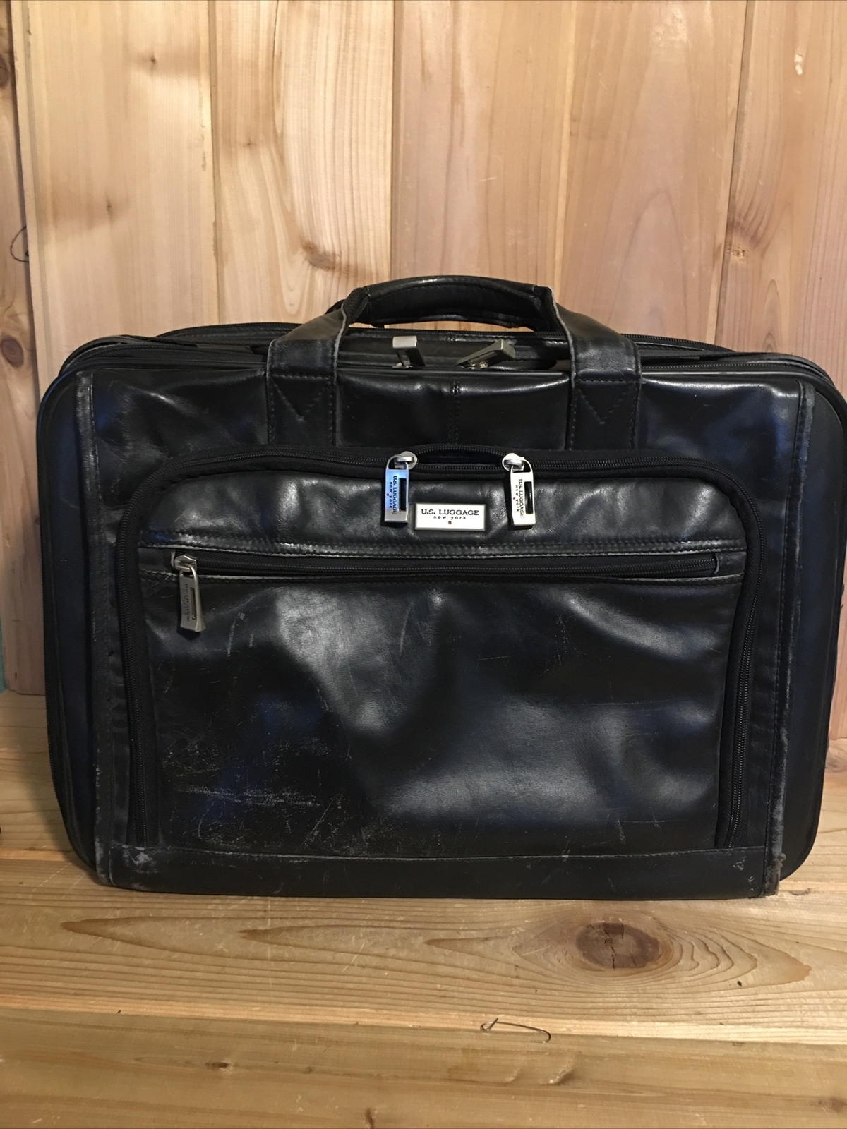 laptop/business bag w/ Retractable Strap and small bag US Luggage New York