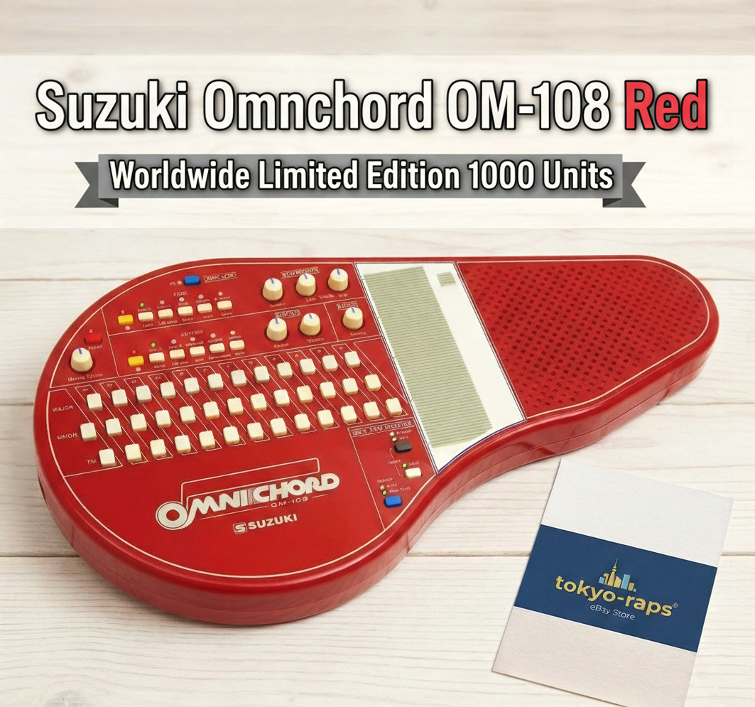In Stock! SUZUKI OMNICHORD OM-108 RED LIMITED COLOR ELECTRONIC INSTRUMENT JAPAN