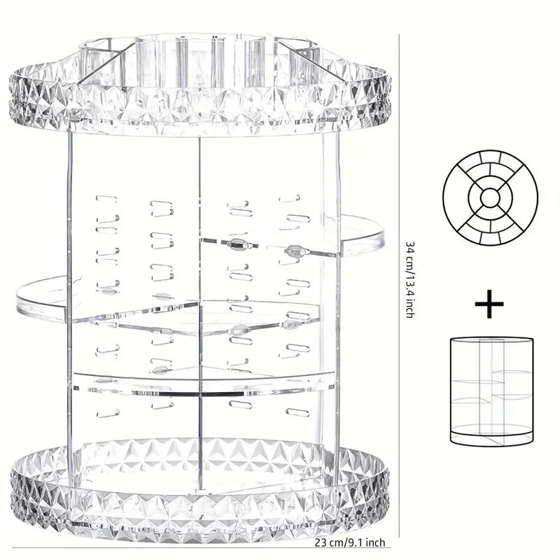 Adjustable Spinning Cosmetic Home Kitchen Durable Multipurpose