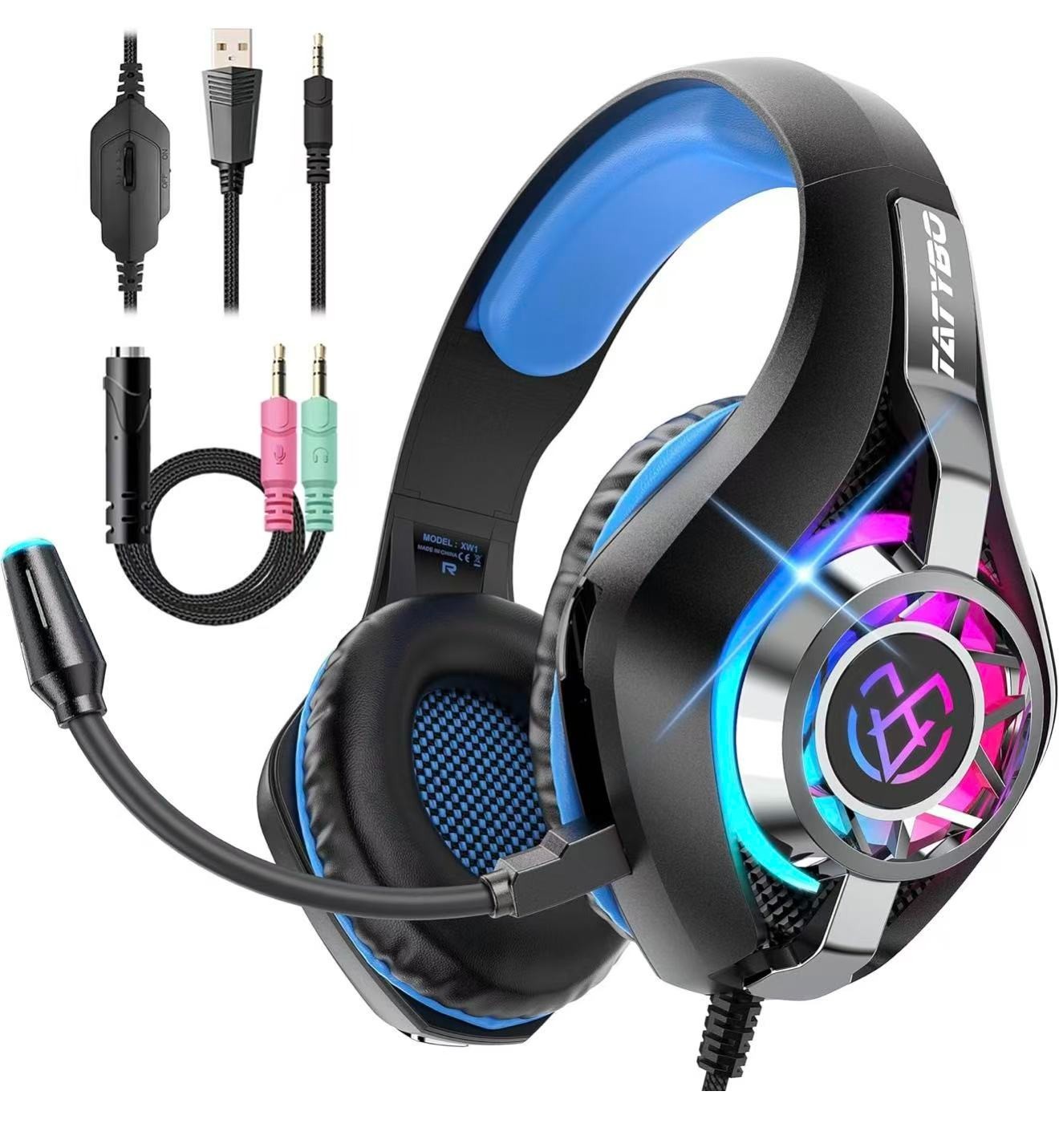 Gaming Headset for PC, Ps5, Ps4, Switch, Mobile, Xbox Headset with Deep Bass ...