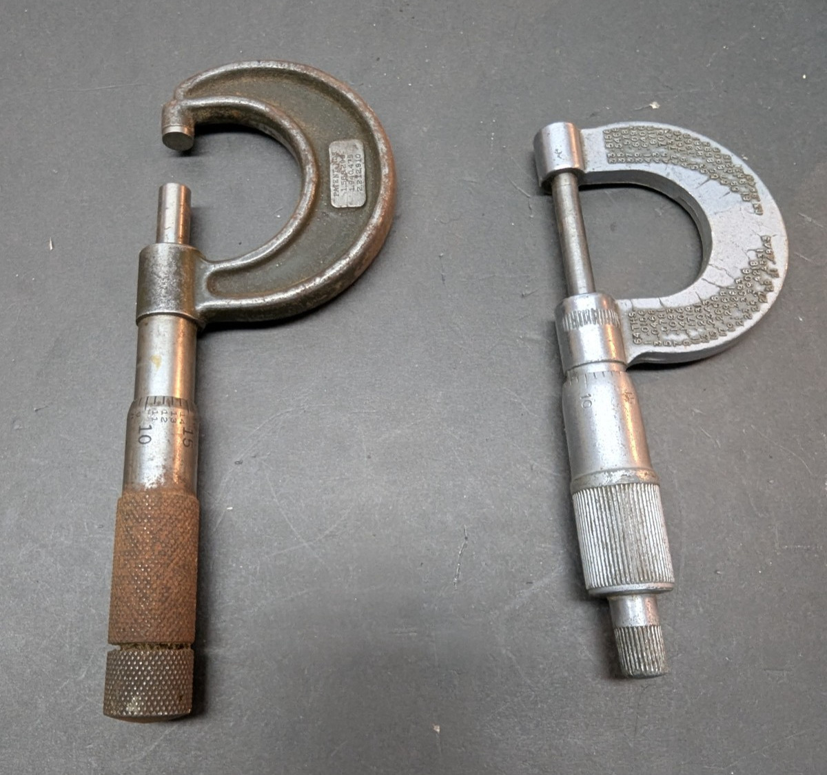 LOT OF 2 Micrometer Lufkin No. 1911 & GL No. 85 Made in USA