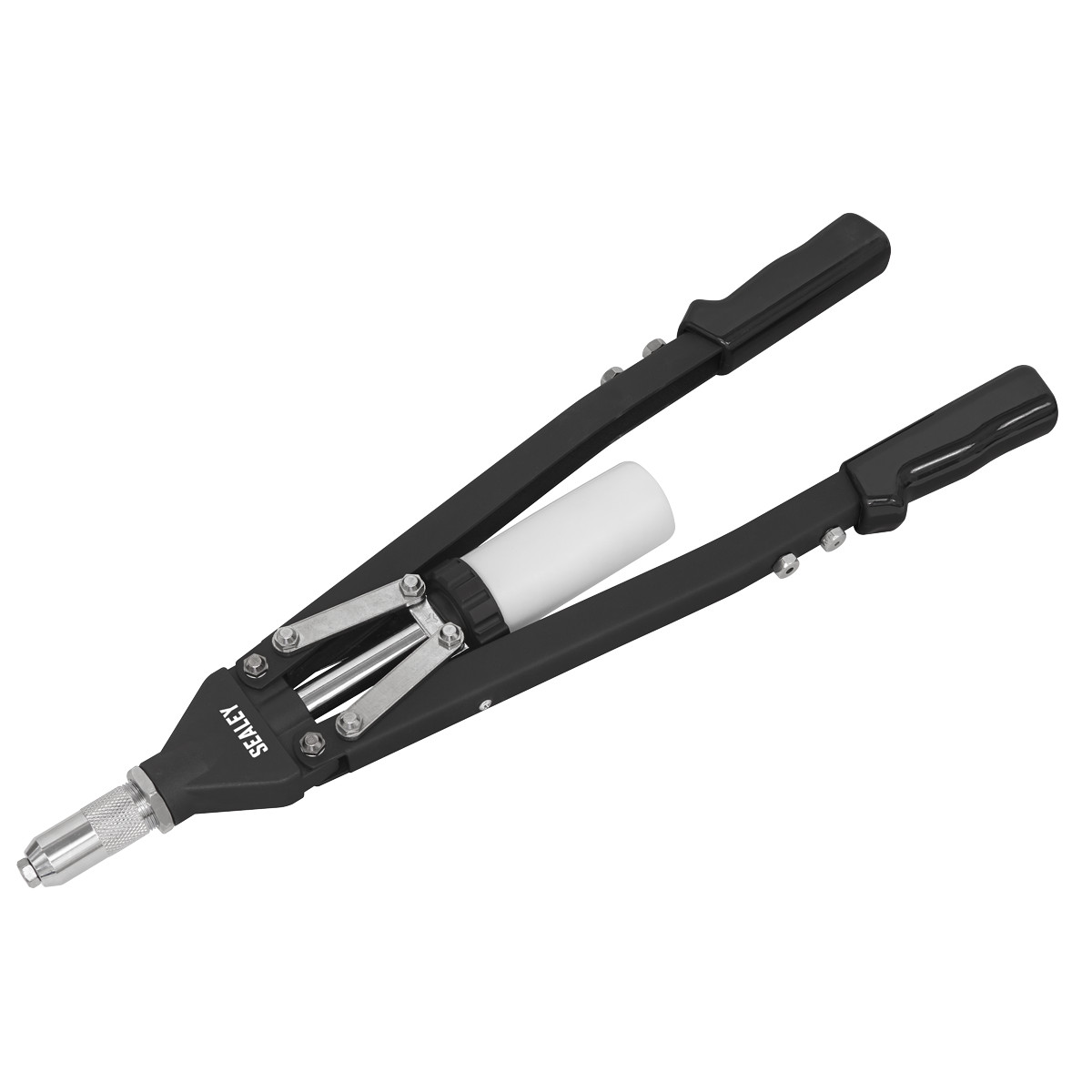 Sealey Heavy Duty Long-Arm Riveter With Collection Bowl & Long Arms AK3981