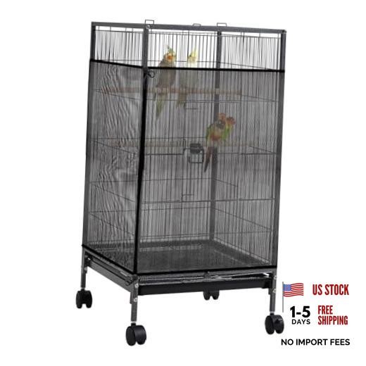 Trinkrittey Large Bird Cage Seed Catcher 31x118 Inches Adjustable Bird Cage
