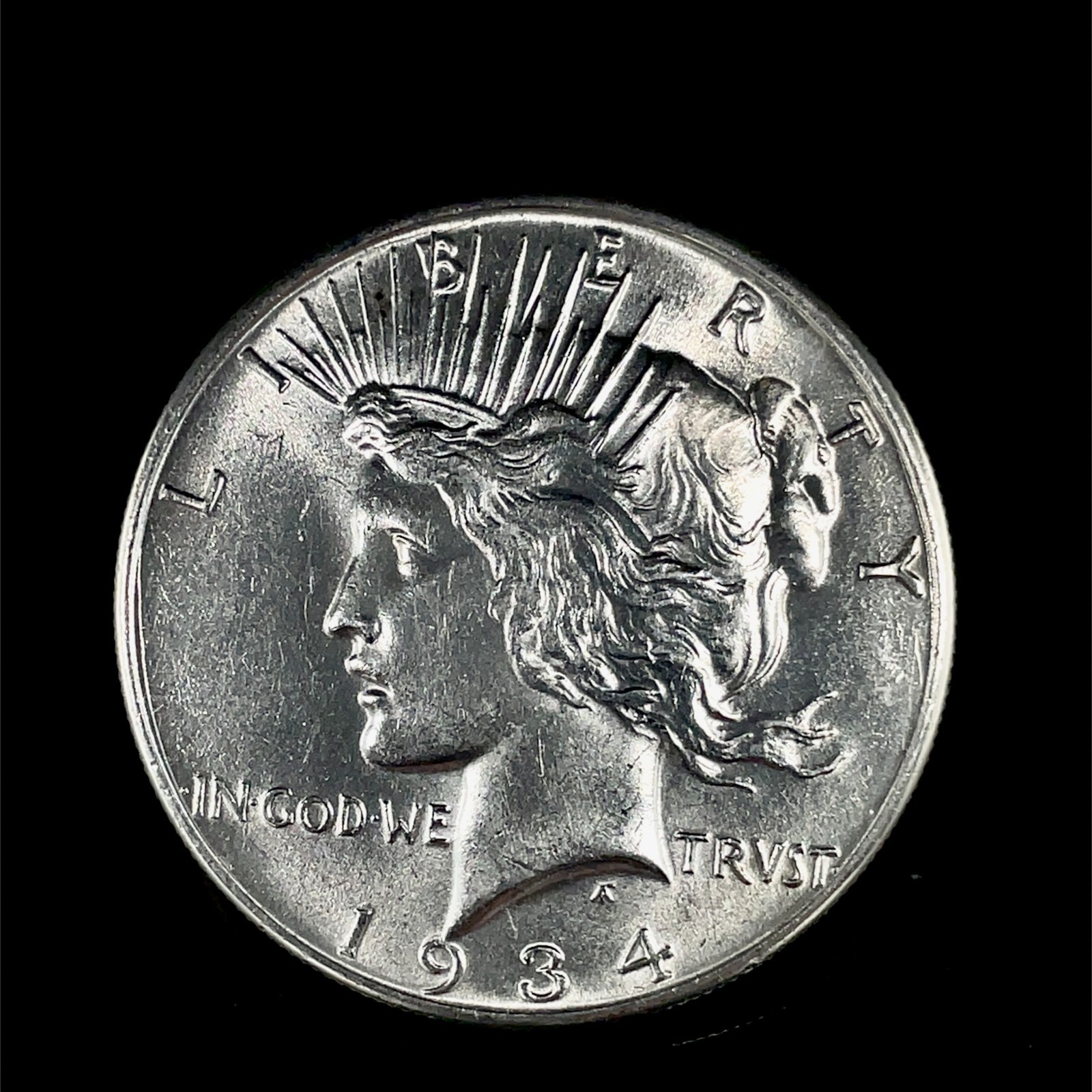 1934 Peace Silver Dollar BU/Unc. $1 U.S Coin # 543