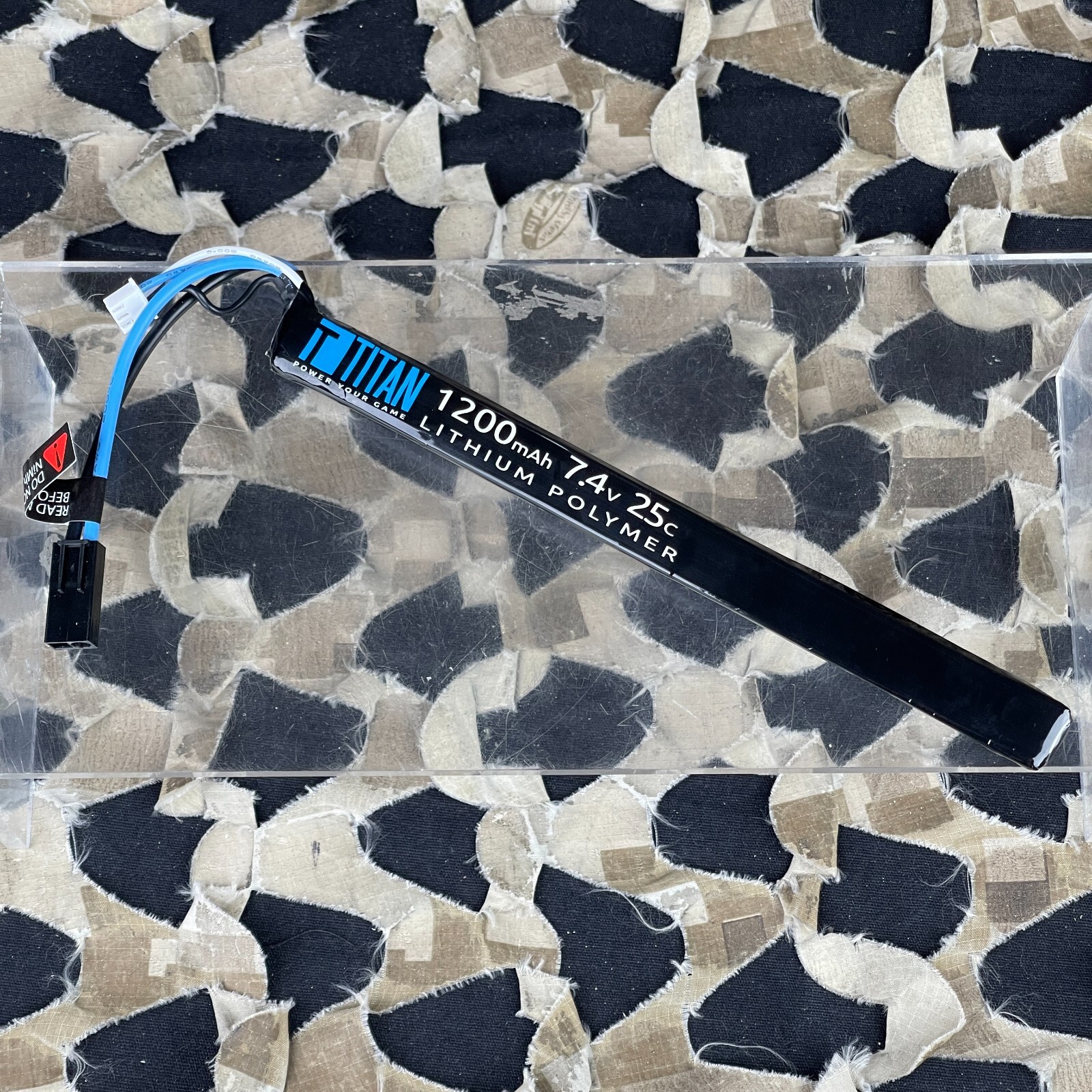 NEW Titan 1200mAh 7.4V 25C AK Style Stick Tamiya Airsoft Battery (2243)