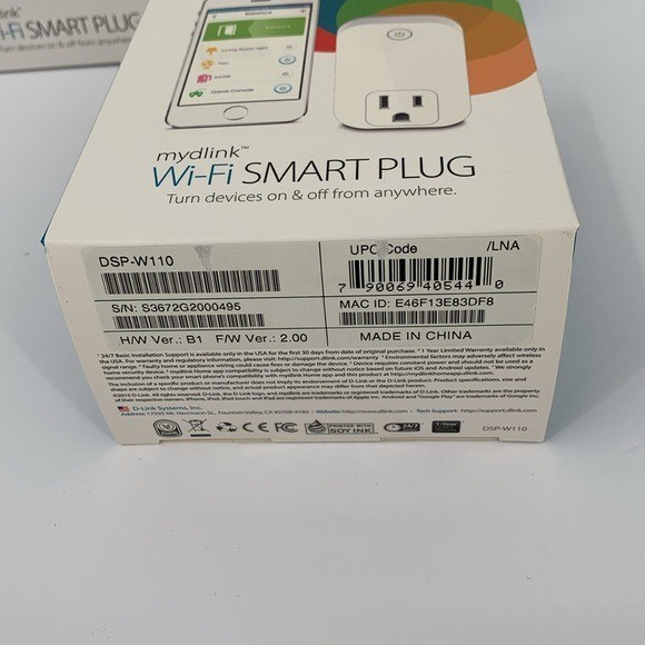D-Link Mydlink Wi-fi smart plug DSP-W110 quantity 3