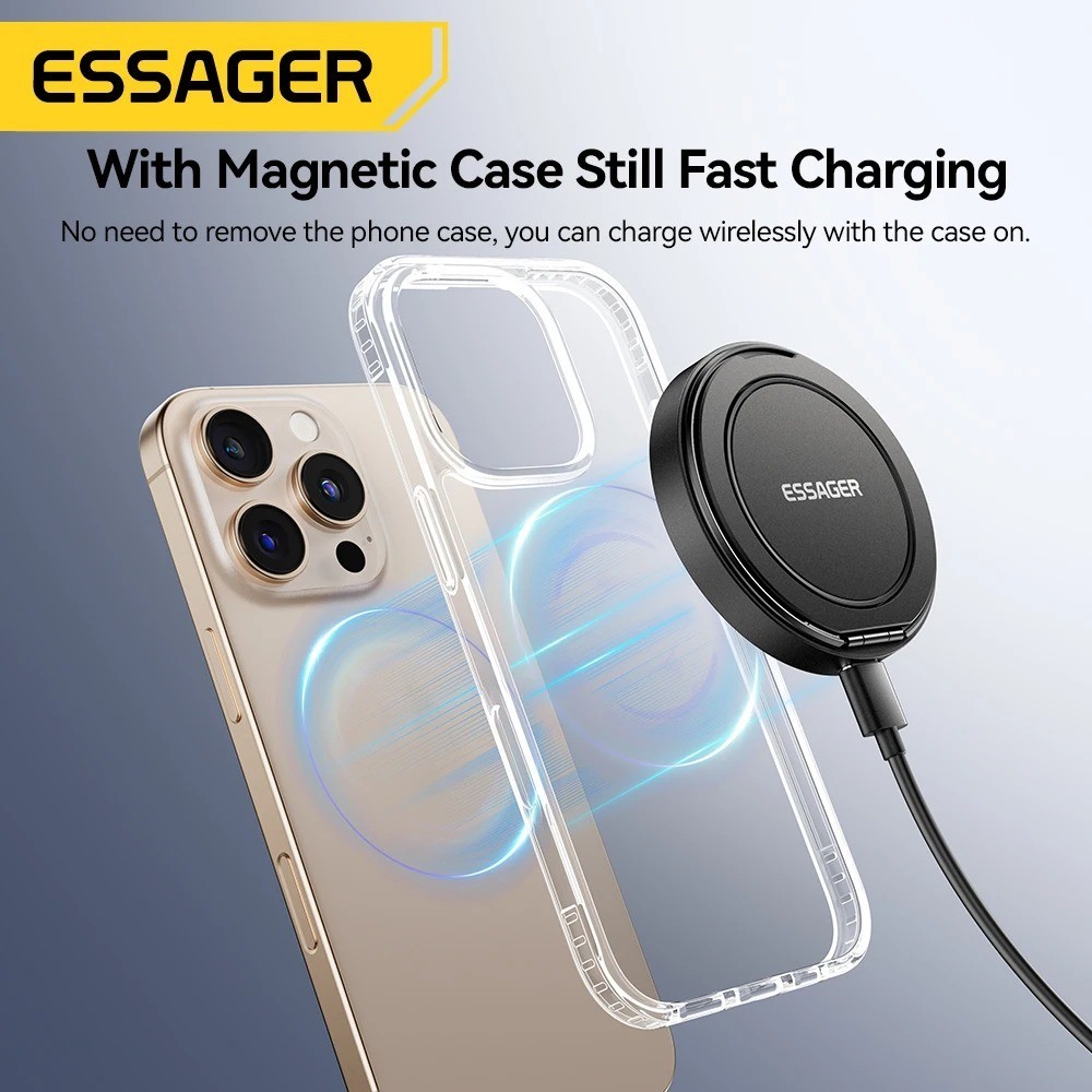 Magnetic Wireless Charger 15W Fast Charge Pad Stand for iPhone 15 14 MagSafe
