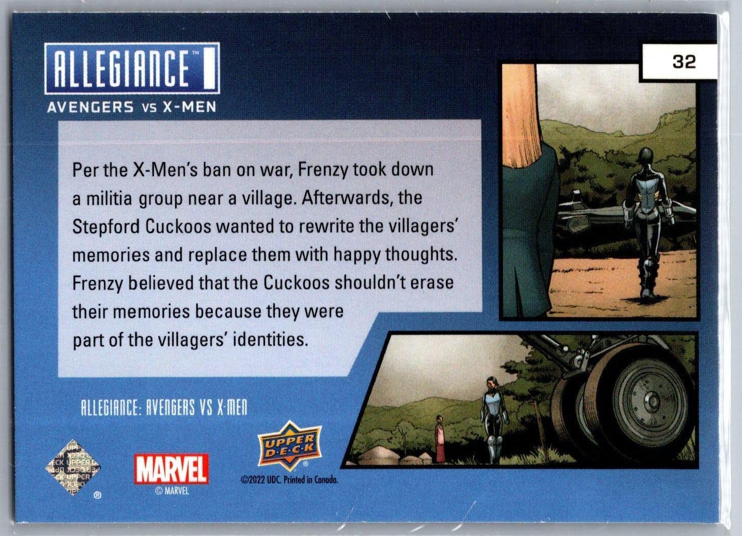 💥 2023 Upper Deck Marvel Allegiance: Avengers vs X-Men Chapters #32