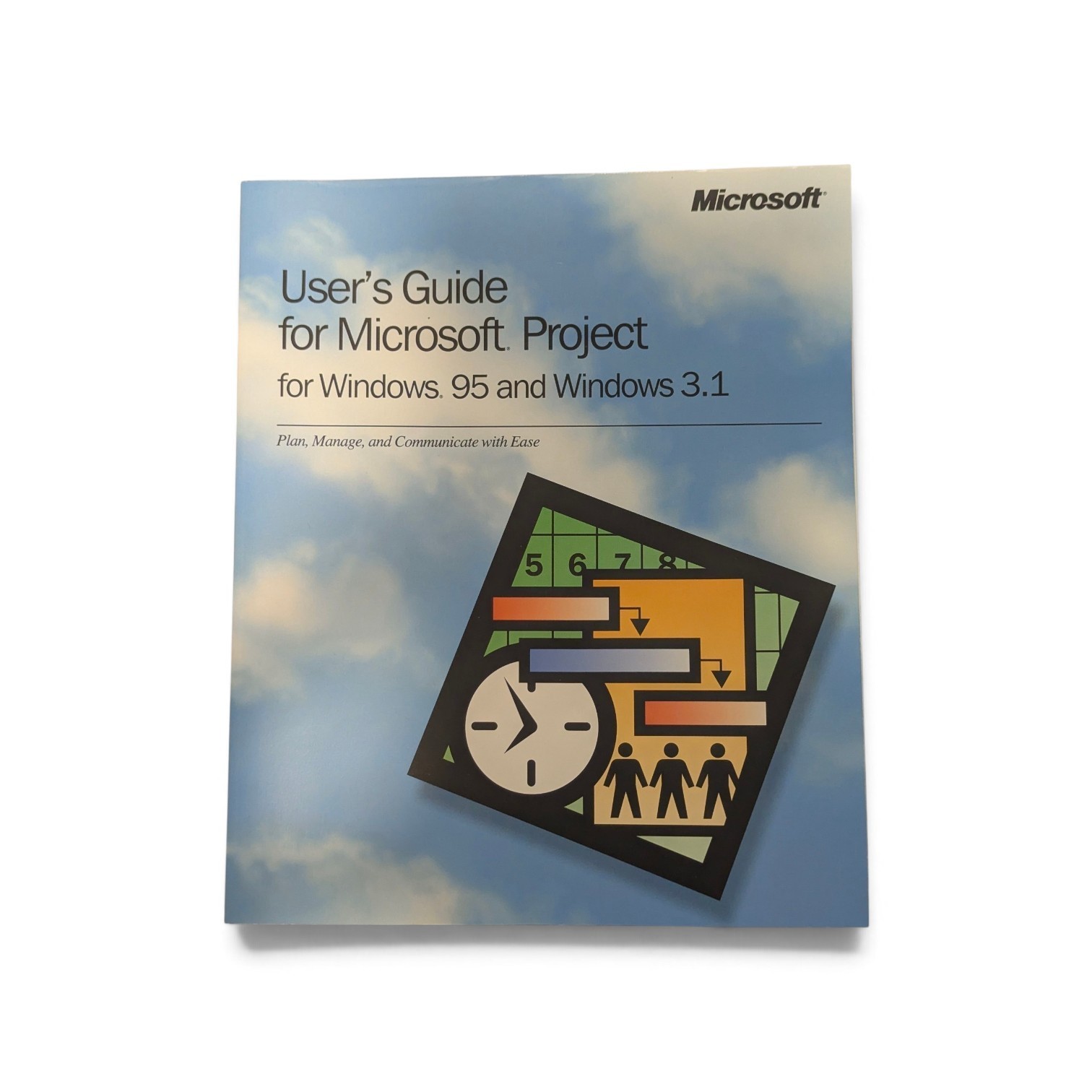 Microsoft Project Windows 95 Version 4.1 Upgrade Big Box 7 Floppy Disks Complete