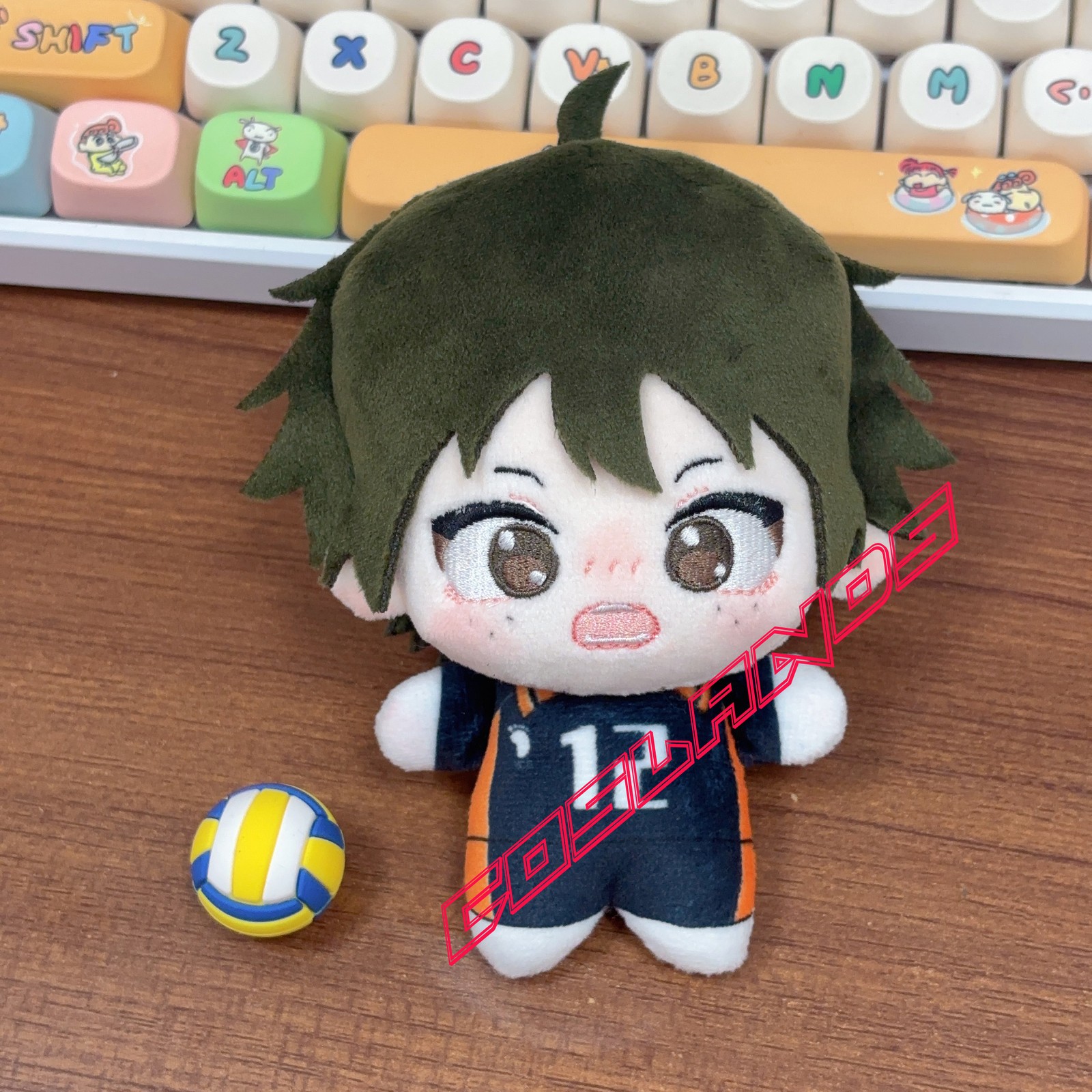 10cm Haikyuu Tadashi Yamaguchi Plush Doll Anime Stuffed Plushie Keychain Toys