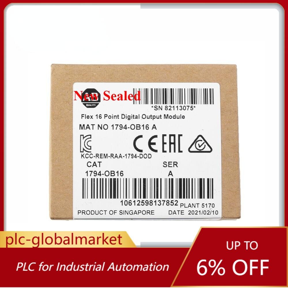 Sealed 1794-OB16 FLEX 16-Point Digital Output Module 1794OB16 NEW