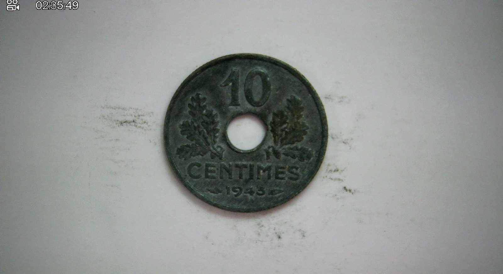 France 1943 10 Centimes État Français (Vichy) 10 Centimes Coin