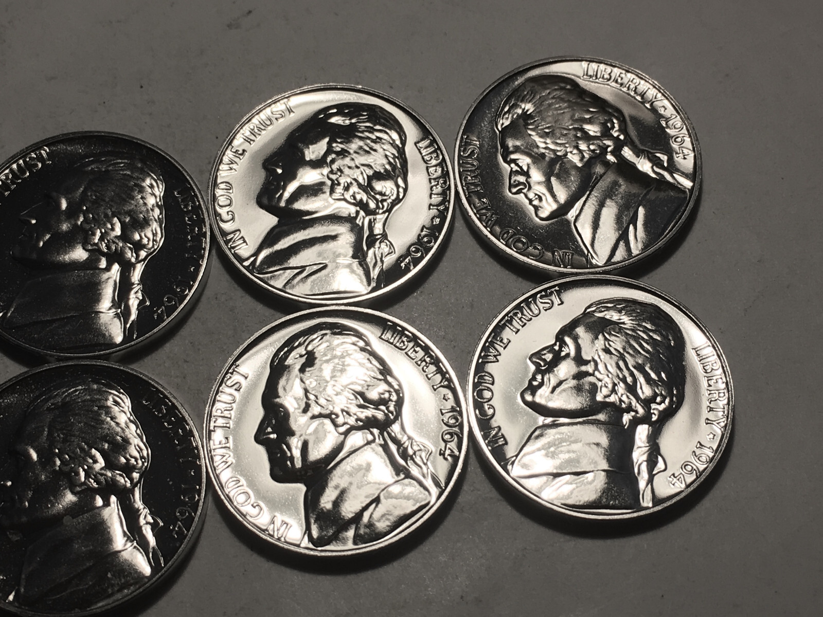 1964 WDDO-018 Nice Proof Doubled Die Obverse Jefferson Nickel Error