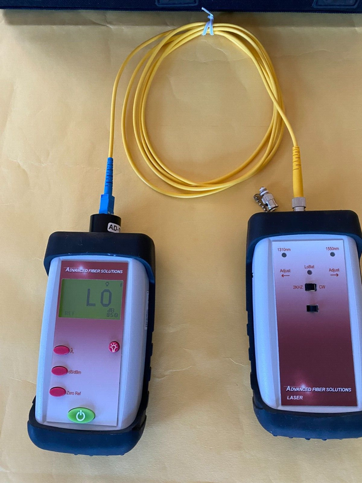 ADVANCED FIBER SOLUTIONS Single Mode Fiber Tester Meter 1310nm / 1550nm FTK51SM