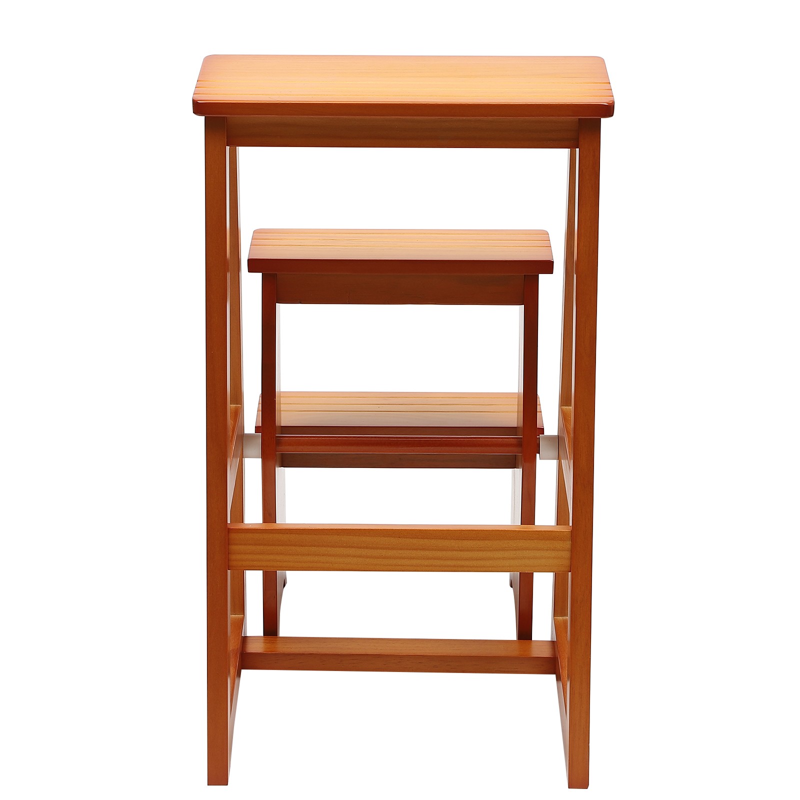 3-Step Folding Library Ladder Chair, Portable Multifunctional Step Stool