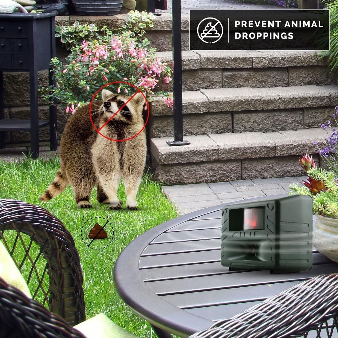 Yard Gard, Electronic and Ultrasonic Animal Stopper Device with Motion-Sensor...
