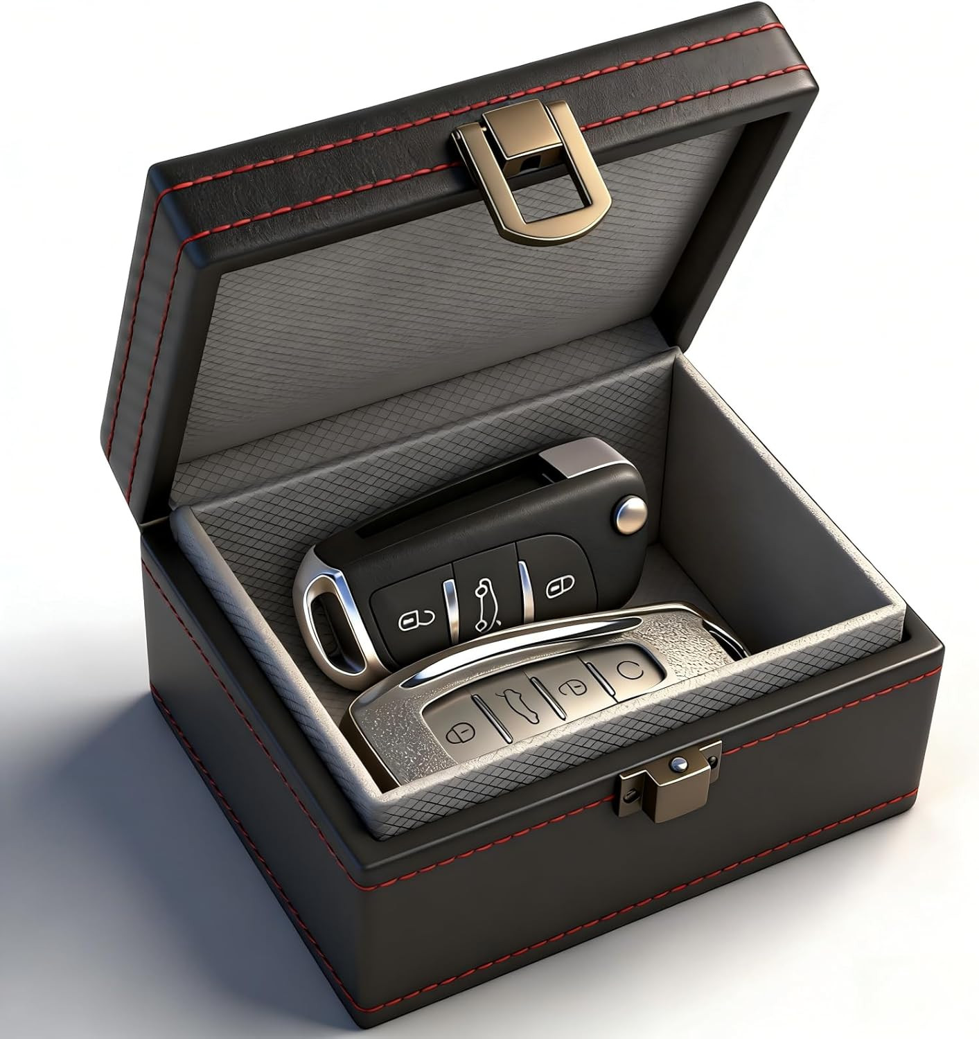 Faraday Box, RFID Box for Car Keys, Faraday Key Fob Protector Cage, Anti-Theft K