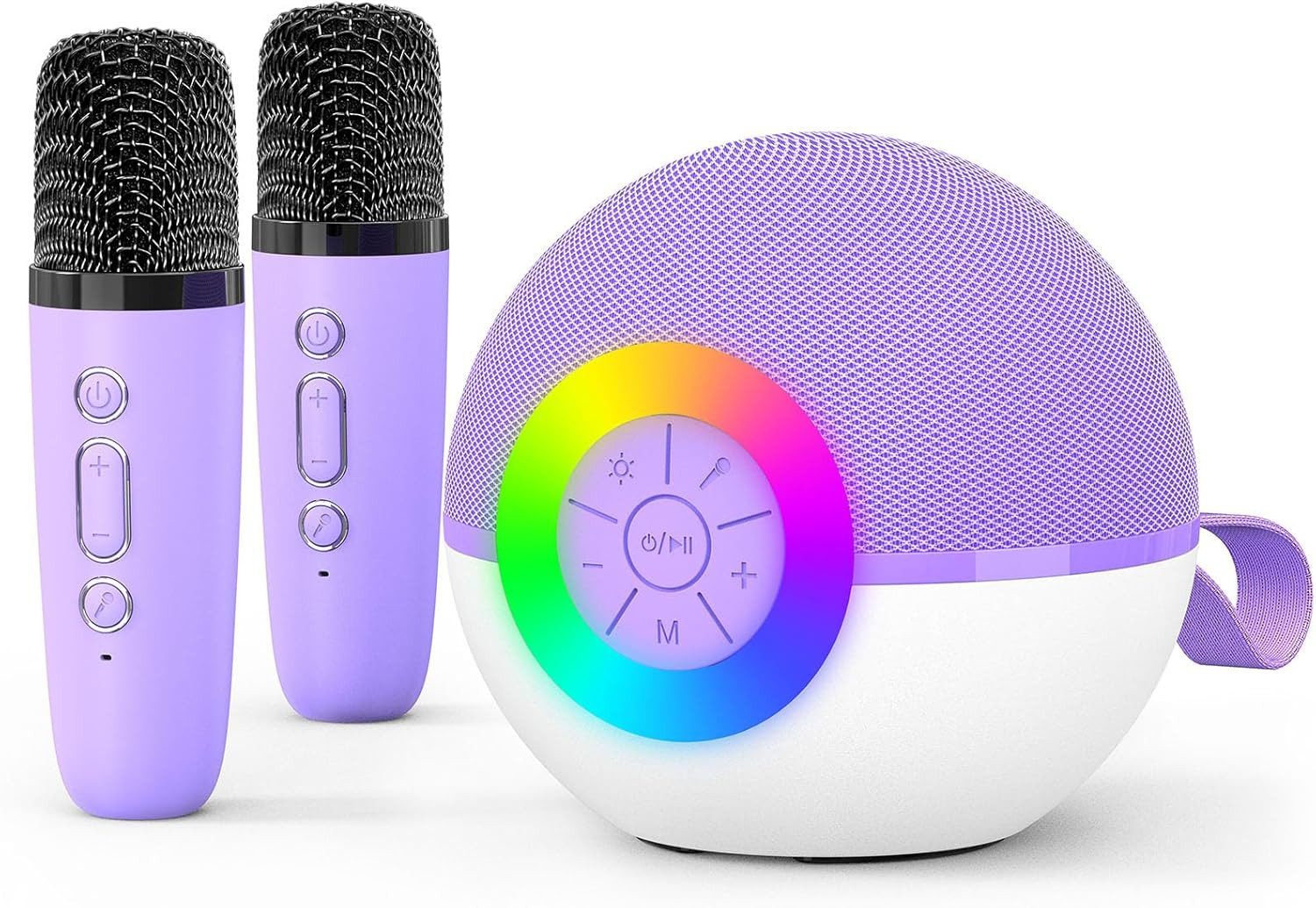 Mini Karaoke Machine Speaker for Kids Adults, Portable Bluetooth Microphone Song