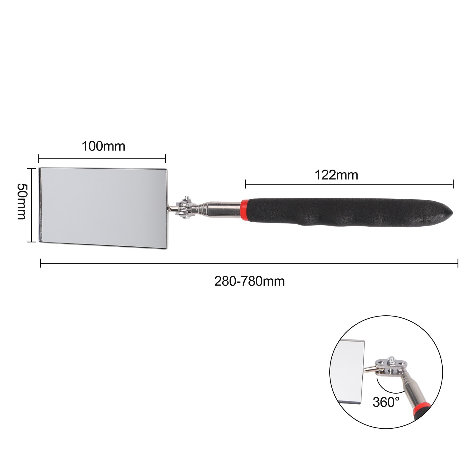 Stainless Steel Telescopic Inspection Mirrors for Detailed Observations
