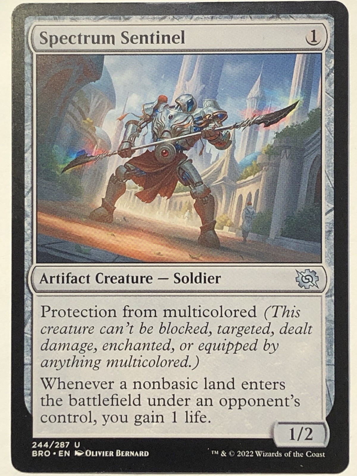 MTG TCG - Spectrum Sentinel 244/399 BRO - LP To NM (Free Shipping $5+)