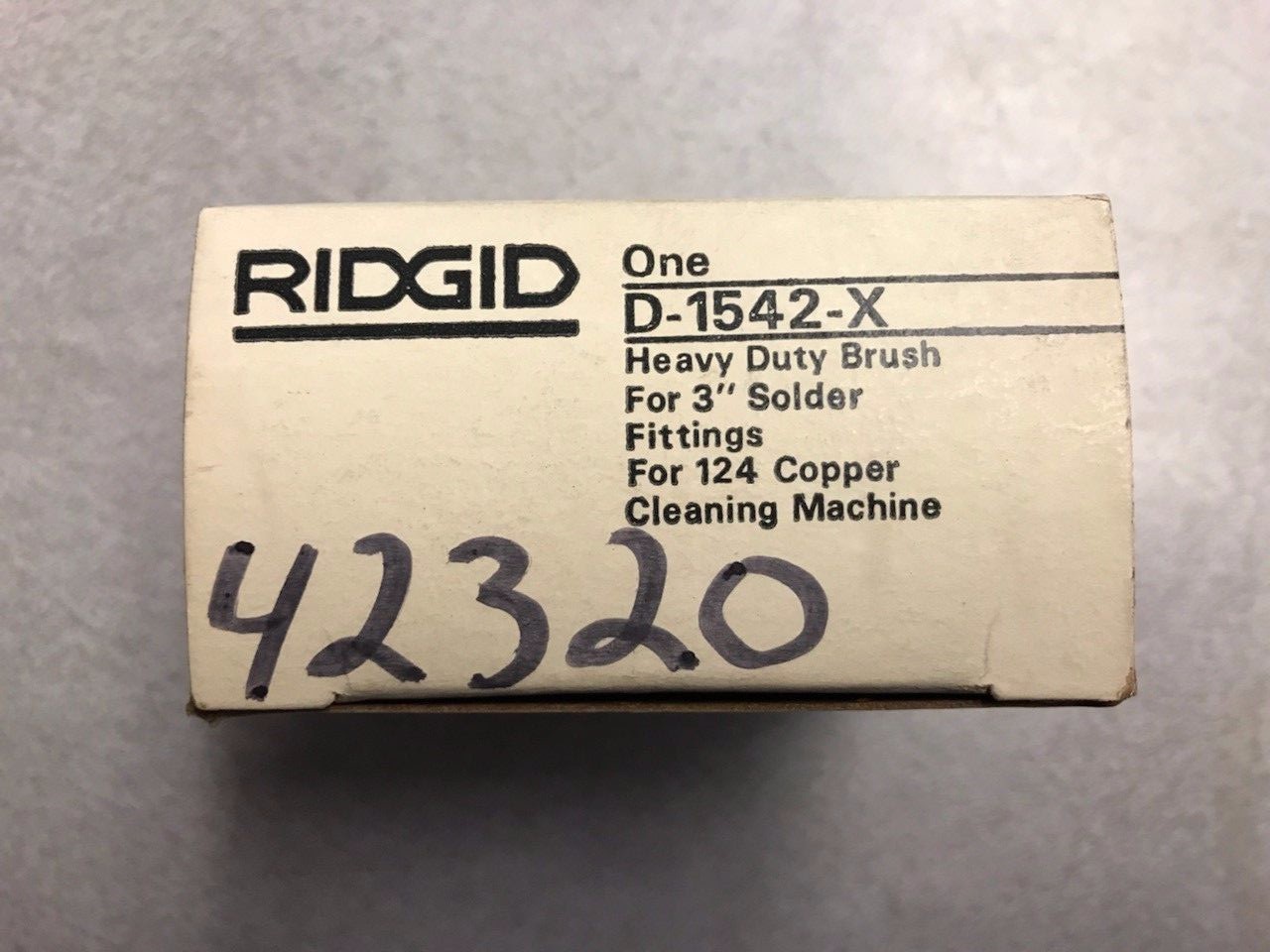 Ridgid 3" Fitting Brush D-1542-X 42320 for 124 Copper Cleaning Machine