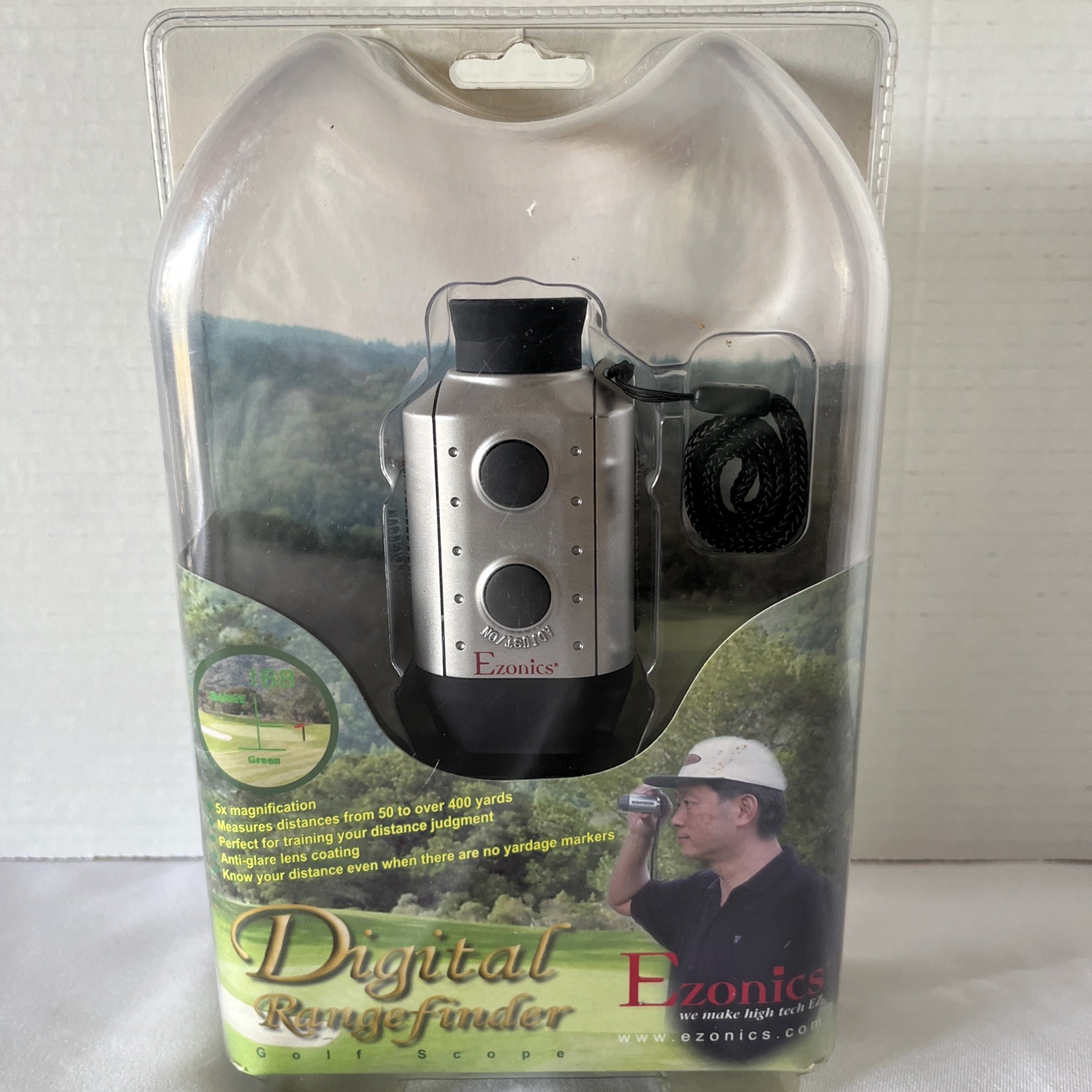 EZONICS EZ-628 400 Yard Golf Scope with Range Finder New Sealed