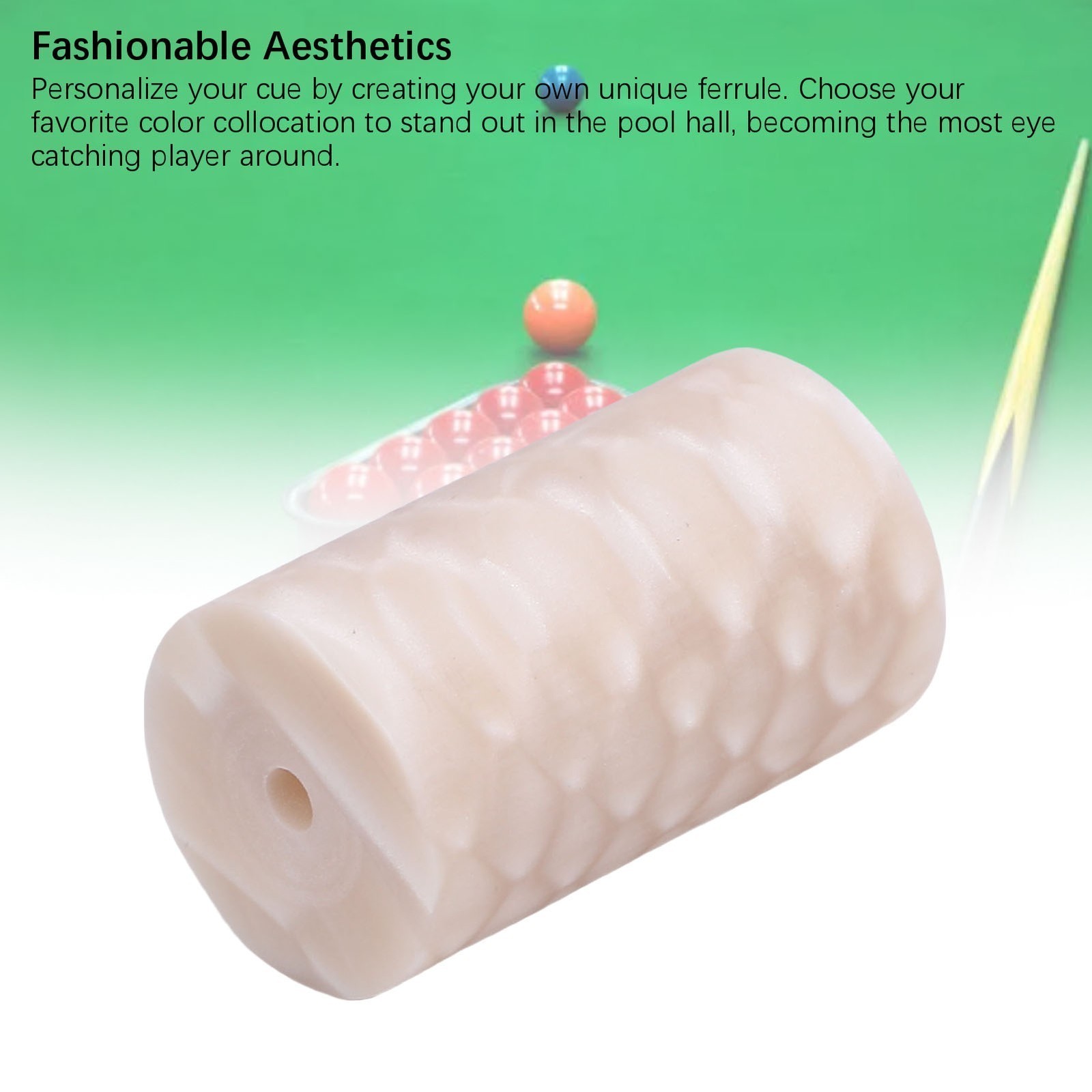 Billiard Pool Cue Ferrule 14mm O.D. High Density Reduce Deflection Fashionable