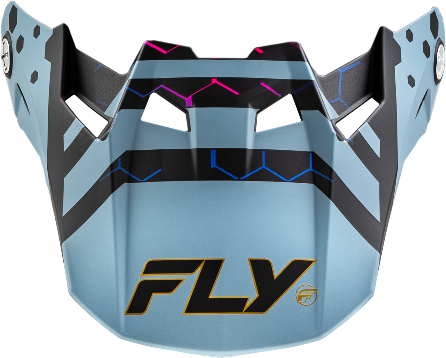 FLY RACING - Formula Cc Tektonic Visor Matte Blk/Slate/Blu Xl/2x | 73-4345
