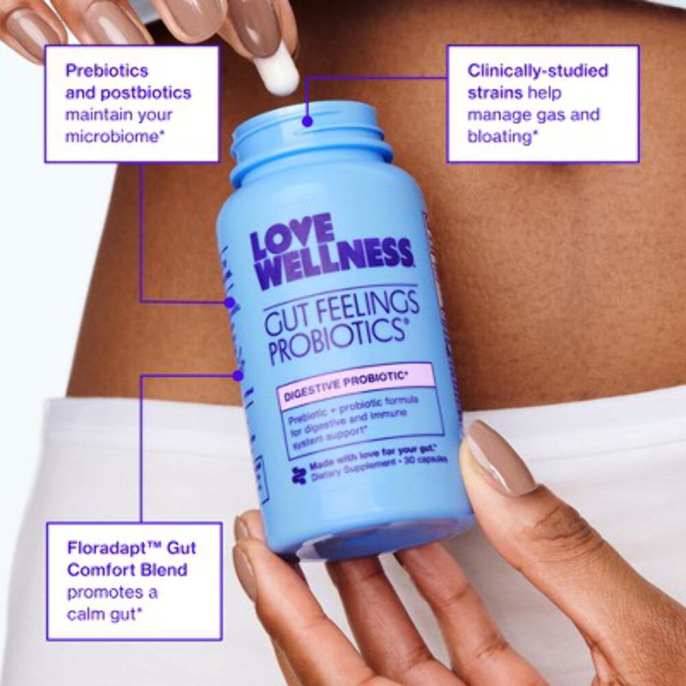 Love Wellness Gut Feelings Probiotics for a Healthy Gut & Immunity 30ct - Imperf