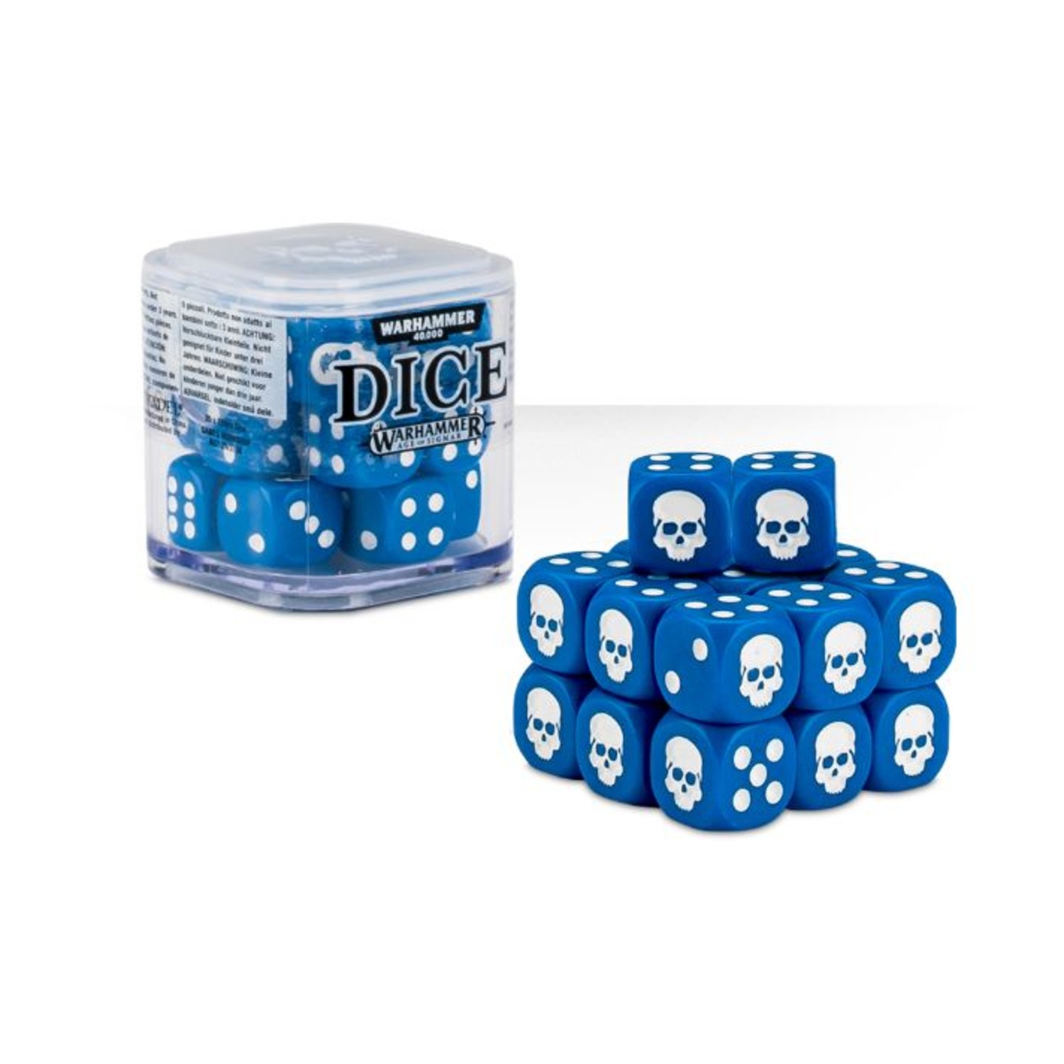 GW WFRP Dice d6 12mm Dice Cube - Blue (20) NM