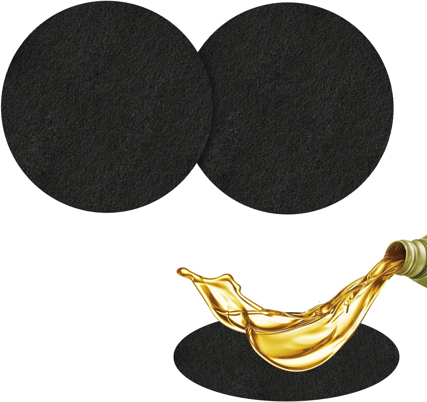 2 PCS Oil Drain Splash Pad, 15" Round No Splatter Pad for Car Transmission