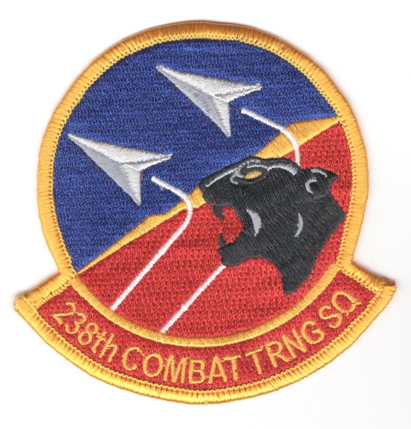 USAF Air Force Patch: 238th Combat Training Squadron - 3 3/4"