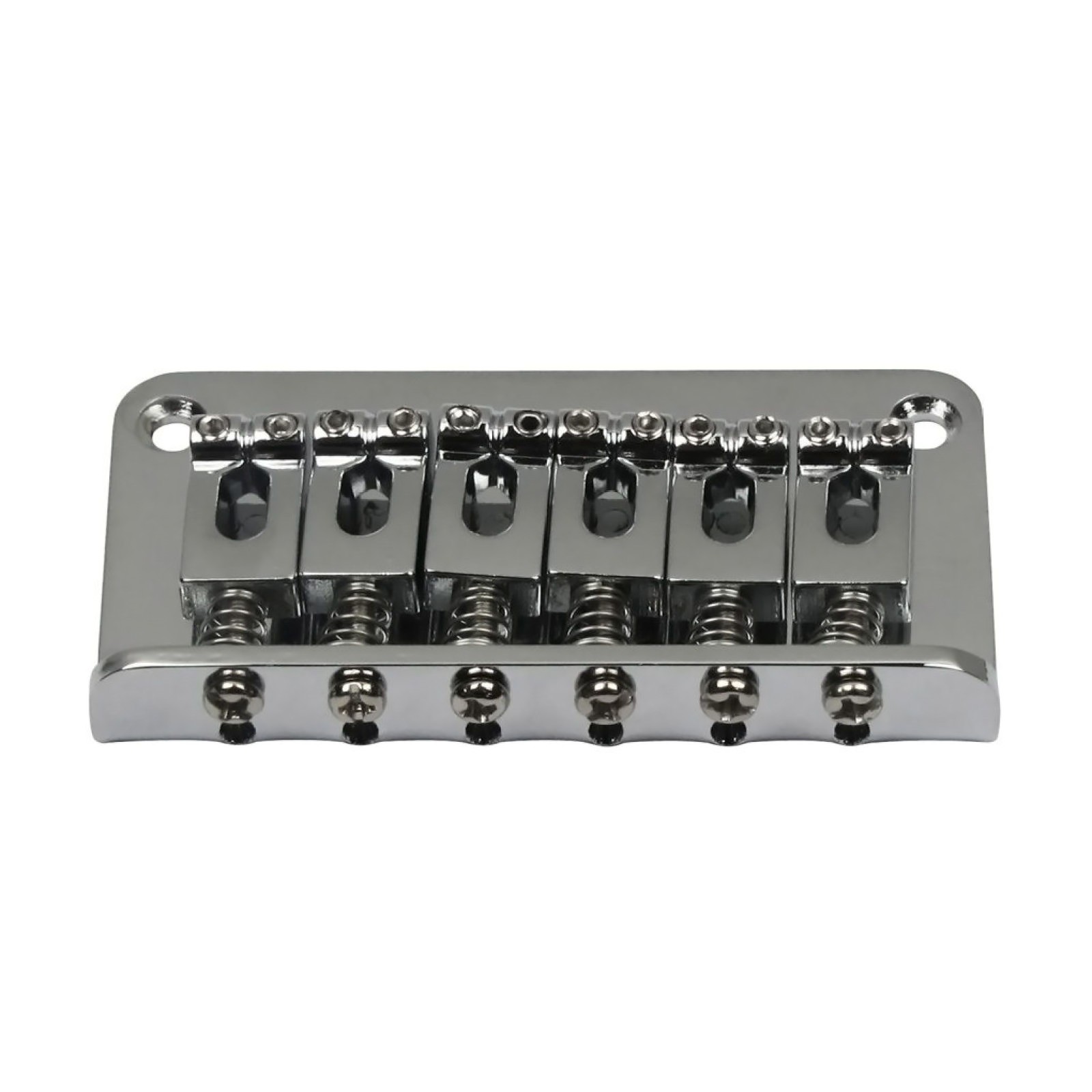 Metal Chrome 6-String Electric Guitar Fixed Bridge with 10.5mm String Space F