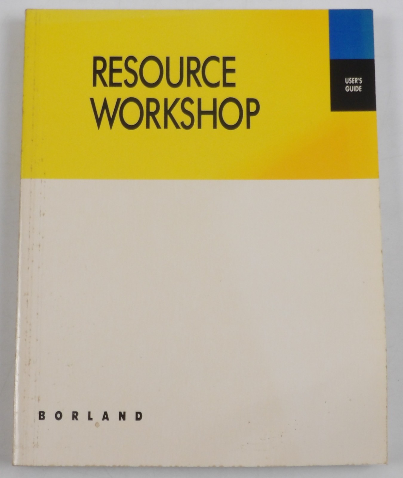 Resoure Workshop User's Guide - Borland International - 1991 - software manual