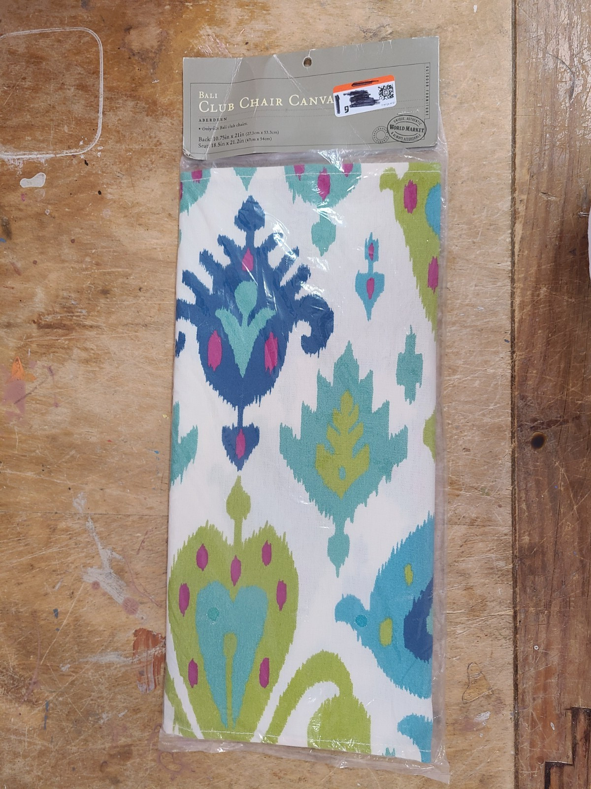 NIP World Market "Aberdeen" Bali Club Chair Canvas