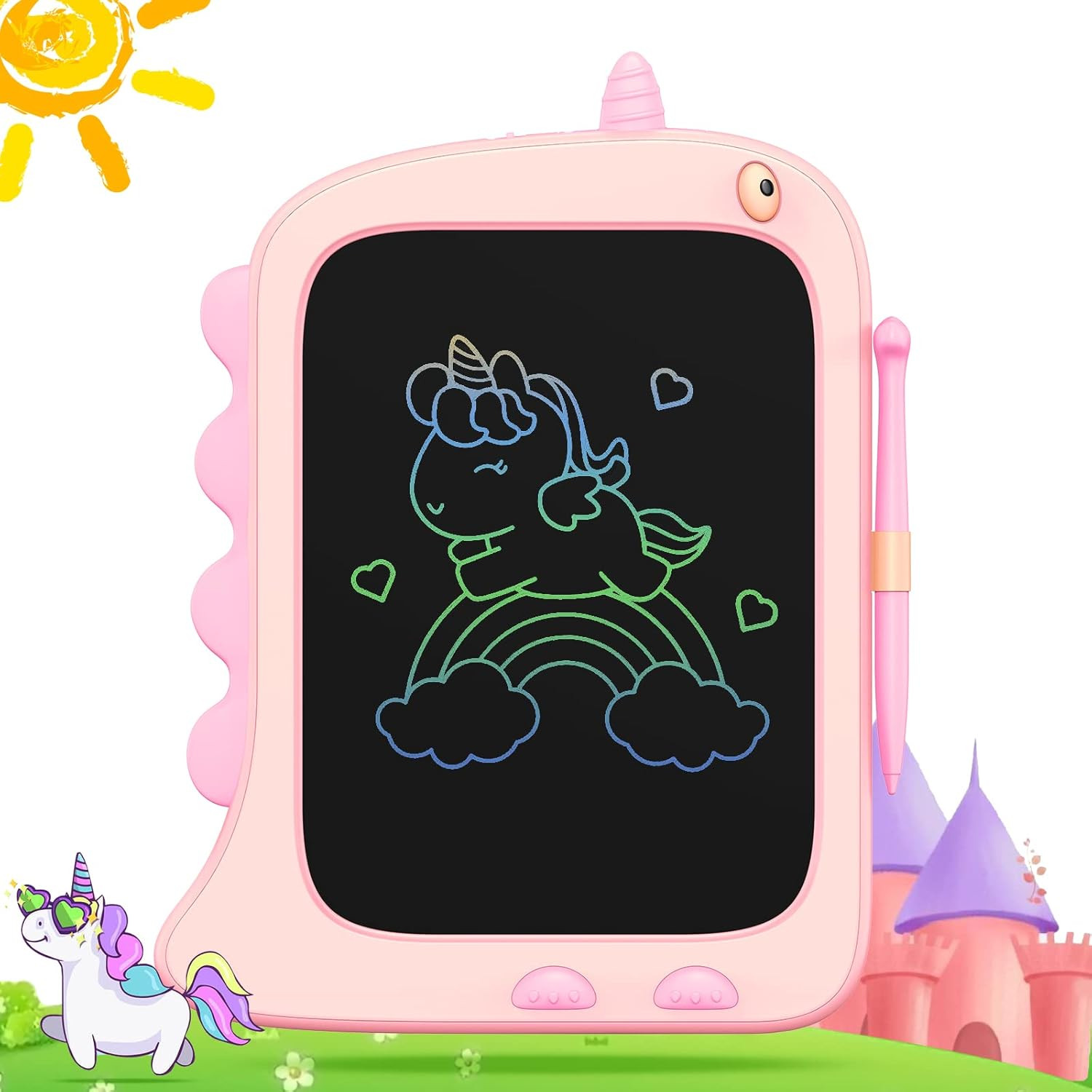Kids Tablet 10 Inch Android 16 24GB RAM 64GB ROM Purple C3 JIKOCXN Octa-Core